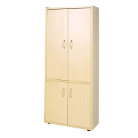 LIBRERO DE PISO CON PUERTAS MELAMINA 