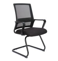 Silla de Visita N2 Mesh y tela negra